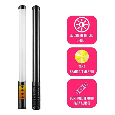 Bastao De Led Luz Branca (Quente E Fria) Lehmox Ley-2108
