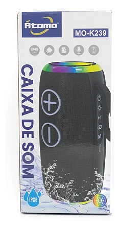 Caixa De Som Bluetooth Atomo Mo-K239 15W Ipx6