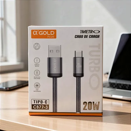 Cabo Tipo C/Usb Agold Pro 20W - 1M Cb77-3