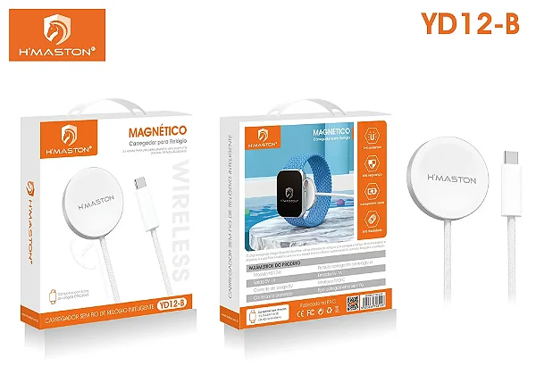 Carregador Magnetico P/ Relogio Smartwatch Hmaston Yd12-B