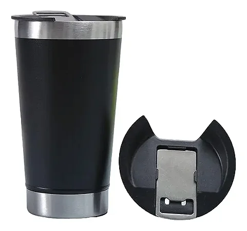 Copo Termico Liso Sem Logo 473Ml - Preto