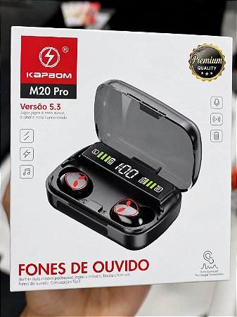 Fone Sem Fio Bluetooth Tws Kapbom M20 Pro