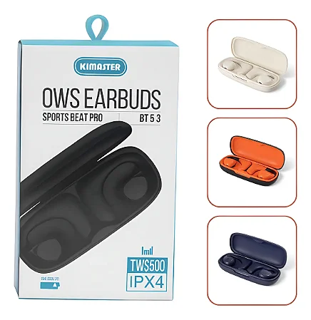 Fone Sem Fio Bluetooth Tws Similar Conducao Ossea - Kimaster Tws-500