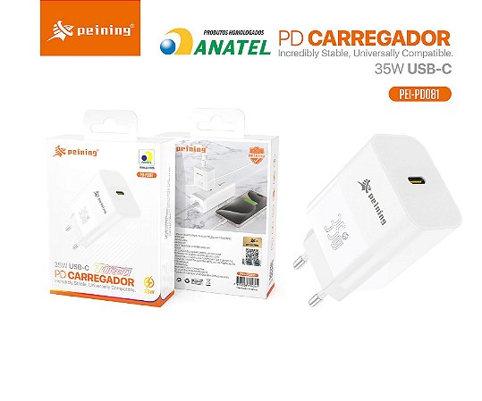 Fonte Carregador Usb-C (Pd) Peining 35W Pd081