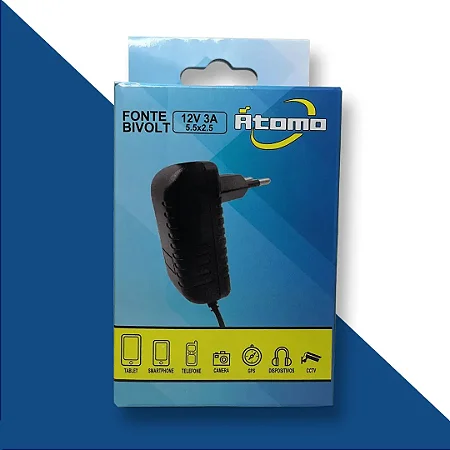 Fonte De Alimentacao 12V 3A Atomo At-1230