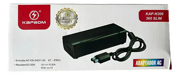 Fonte Para Xbox 360 Slim 135W Kapbom Kap-H300