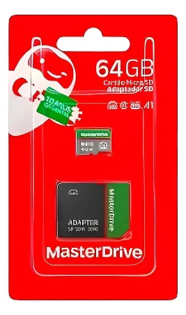 Cartao De Memoria 64Gb Masterdrive (Com Adaptador Sd)