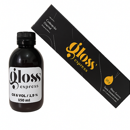 Kit Gloss Express 1 tinta 60g + OX 6 vol 150 ml