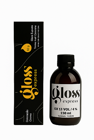 Kit Gloss Express 1 tinta 60g + OX 13 vol 150 ml