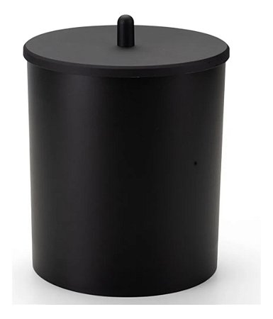 Lixeira Preta com Tampa 5L – Para Pia, Chão, Banheiro ou Cozinha Luxo Arthi