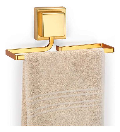 Porta Toalha De Rosto Com Dupla Face 3m Arthi Dourado