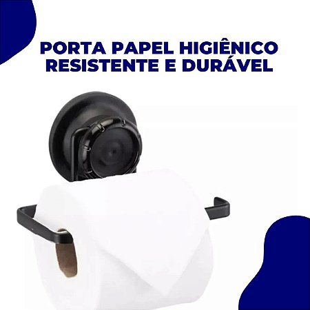Porta Papel Higiênico Sucção ~ Arthi Black