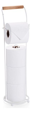 Porta Papel Higiênico Suporte De Chão 4 Rolos Eco Arthi Branco