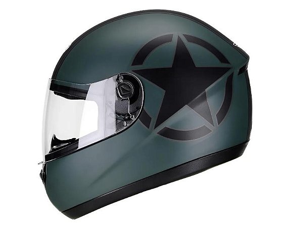 Capacete Peels Spike Army ~ Verde Militar Fosco Preto