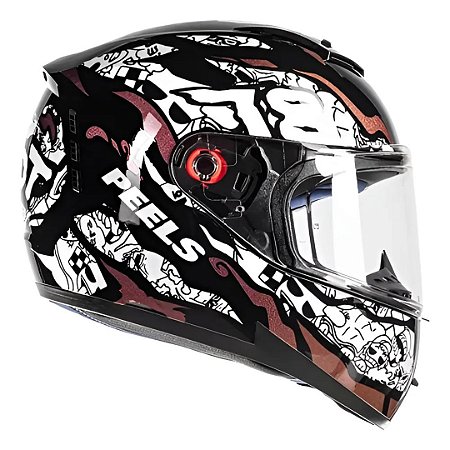 Capacete Icon 23 Pilot PretoBranco ~ Peels
