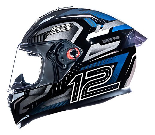 Capacete B12 Misano Preto Grafite ~ Bieffe