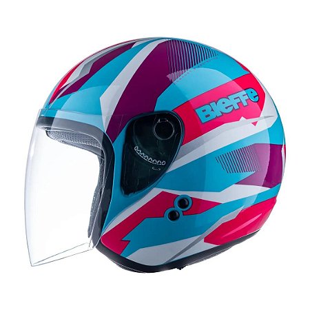 Capacete Allegro Vtr Verde Água Pink ~ Bieffe