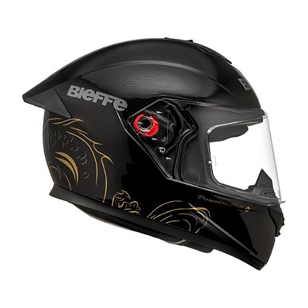 Capacete B12 Imperium Preto e Dourado ~ Bieffe  58