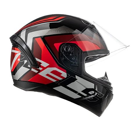 Capacete Spike II GTX ~ Peels PRETO/VERMELHO  56