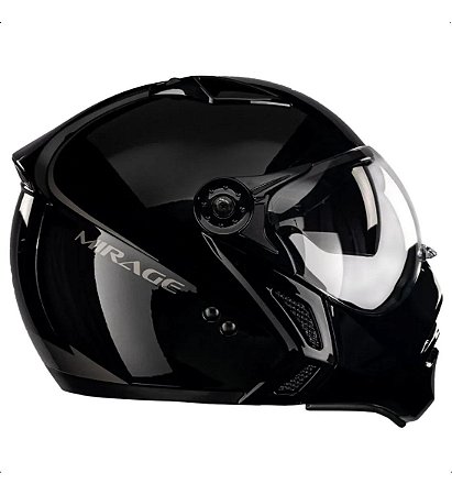 Capacete Mirage Classic ~ Peels PRETO/GRAFITE   58