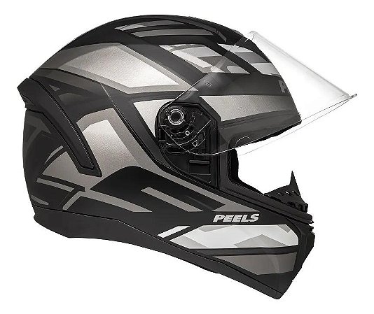 Capacete Spike Ii Mx2 Preto Com Grafite Fosco ~ Peels