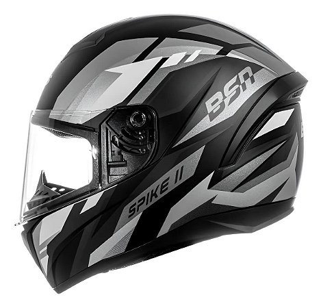 Capacete Spike 2 BSN Preto Grafite Fosco ~ Peels  60