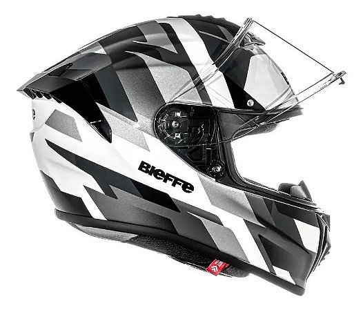 Capacete Premium Breaper Brave Branco Prata ~ Bieffe  62