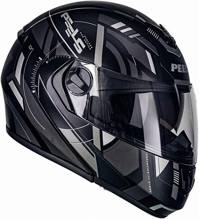 Capacete Urb2 Dynamic Preto Fosco Grafite Peels  56