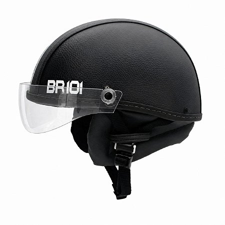 Capacete Coquinho Scooter Bike Moto Elétrica Br101 Vision Cristal Preto  PP