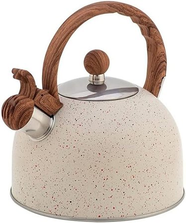 Chaleira Inox Cerâmica Com Apito 2l Mármol Mimo Style
