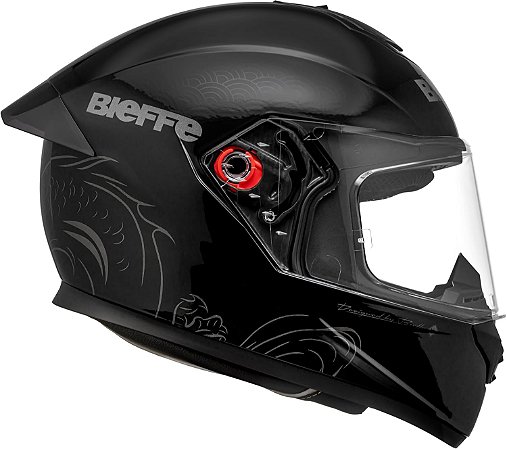 Capacete de Moto Bieffe B12 Imperium Preto com Grafite  58