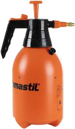 Pulverizador Manual com Pressão Prévia 2L Famastil Plástico Resistente, Bico Regulável, para Jardinagem e Hortas