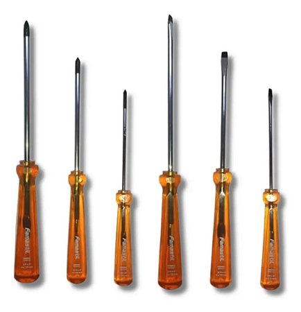 Kit De Chave Famastil Fenda E Phillips 6 Peças