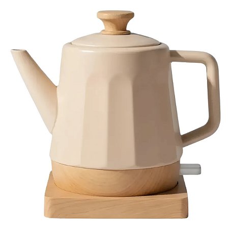 Chaleira Elétrica De Porcelana Nude Elegance 1 Litro Tuut voltage 220V