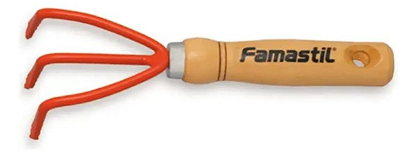Ancinho De Jardinagem Famastil Reforçado 3 Dentes