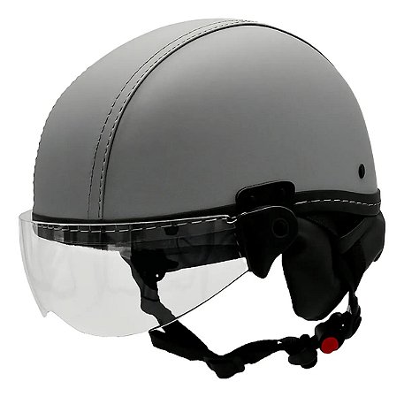 Capacete Coquinho Kraft Bike Elétrica Scooter Skate Patinete Cinza Cinza  G