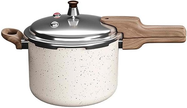 Panela Pressão Antiaderente Indução Mármol 4.2l Mimo Style Presscook Mármol Mármore