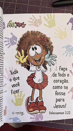Bíblia Infantil Mig e Meg FEMININO E MASCULINO