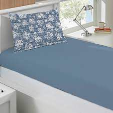 Lençol Solteiro com Fronha e Elástico 100% algodão