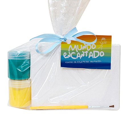 AL022 - Kit Pintura Tela, Tintas e Pincel (Sem Cavalete)
