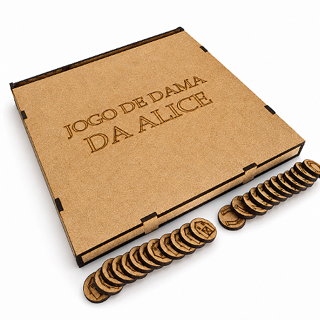 AL339 - Kit Jogo de Damas Mdf