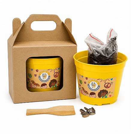 AL038 - Kraft Visor com Sementes de Flores ou Temperos