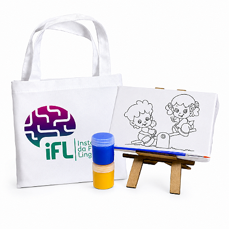 AL069 - Kit Pintura com Sacolinha Personalizada