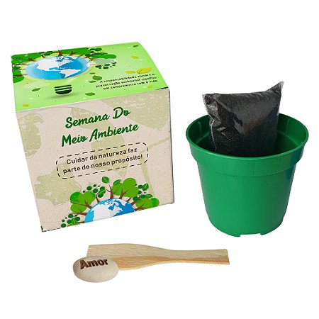 AL070 - Kit Cultivo Eco Cubo com Sementes Gravada