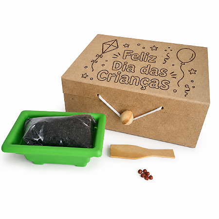 AL089 - Kit Cultivo Caixa Elástico Mdf com Flores