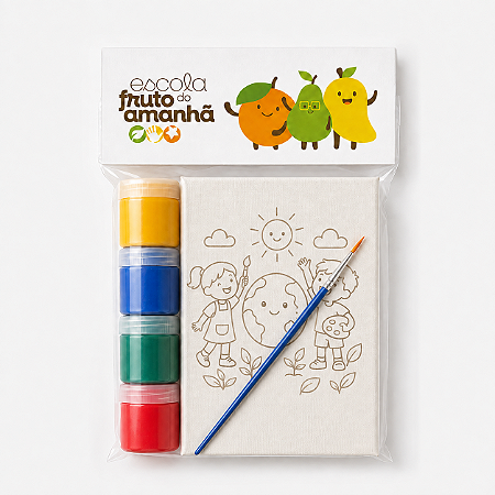 AL215 - Kit Pintura com 4 Tintas e Tela Gravada