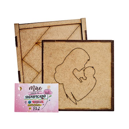 AL105 - Brinde Ecológico Jogo Tangram mdf Personalizado
