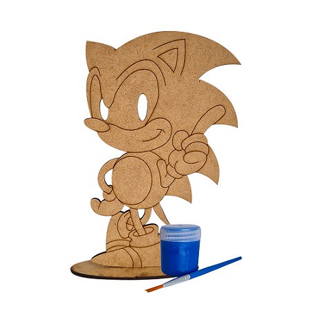 AL065 - Kit Pintura Sonic mdf com Tinta e Pincel
