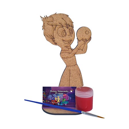AL087 - Kit para Pintar Divertida Mente com Tinta e Pincel