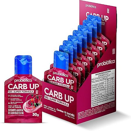 Carb Up Energy Gel Caixa 10 unidades (300g) - Açai com Guaraná
